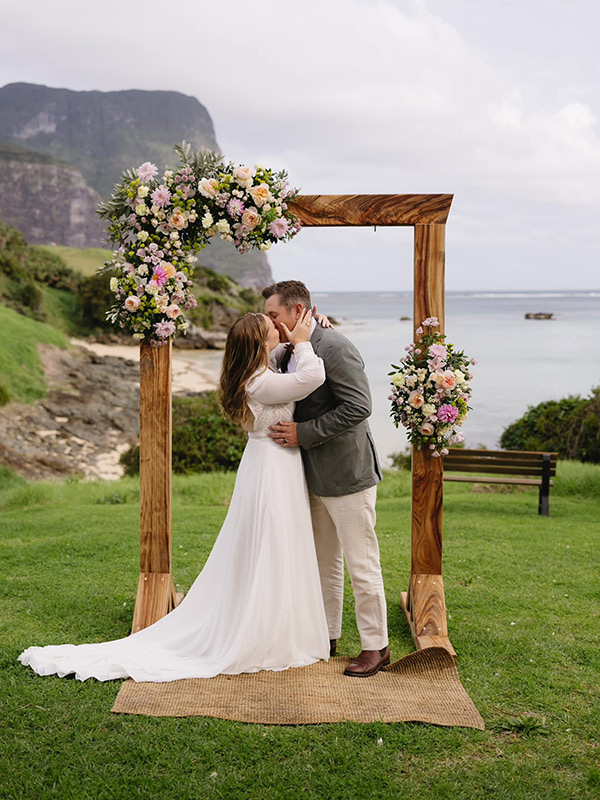 Congratulations to Brad and Bree Wilson on their wedding day on 12 May 2024 at Lover’s Bay.