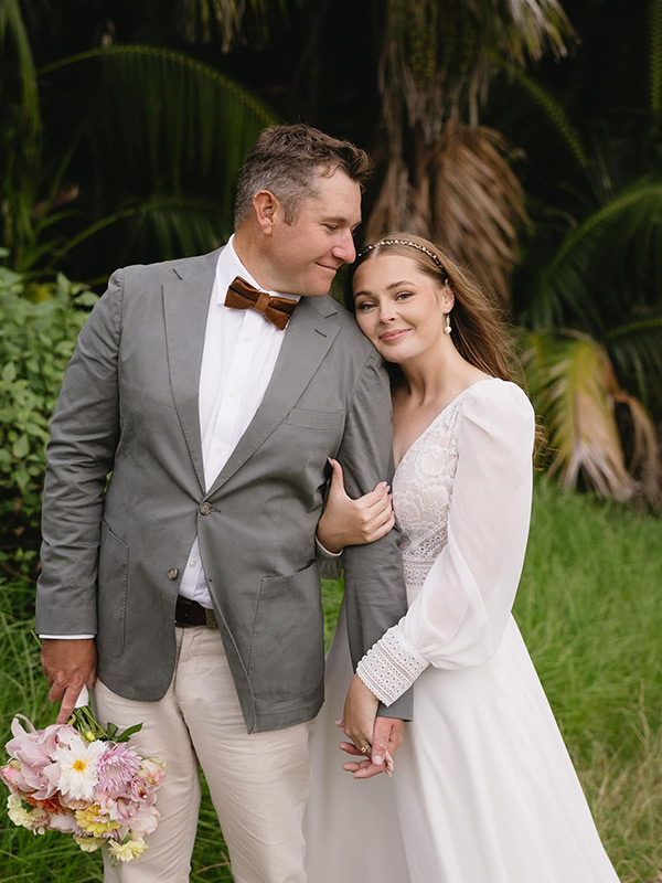 Congratulations to Brad and Bree Wilson on their wedding day on 12 May 2024 at Lover’s Bay.