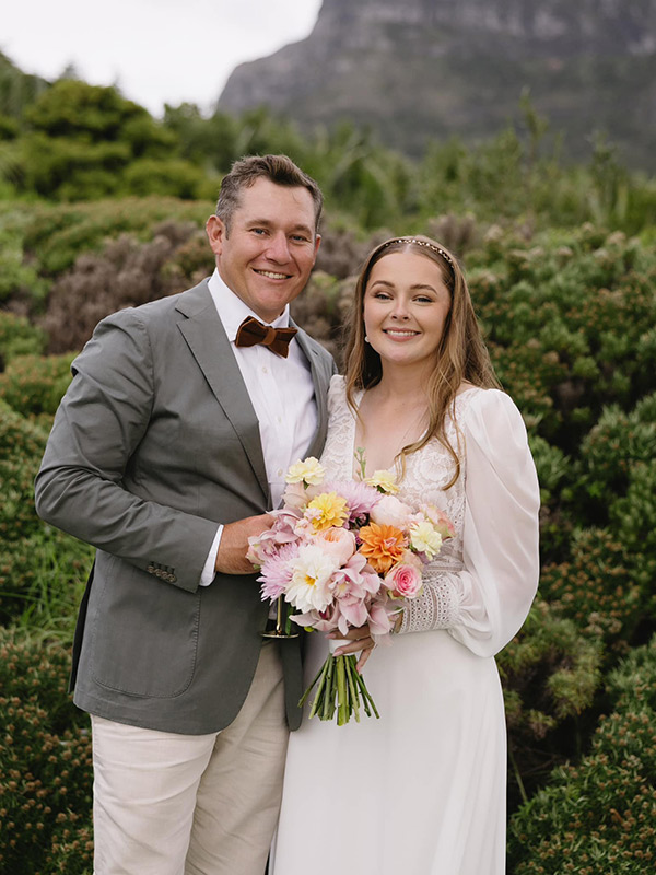 Congratulations to Brad and Bree Wilson on their wedding day on 12 May 2024 at Lover’s Bay.