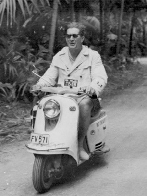 A photo of David Murray on his scooter