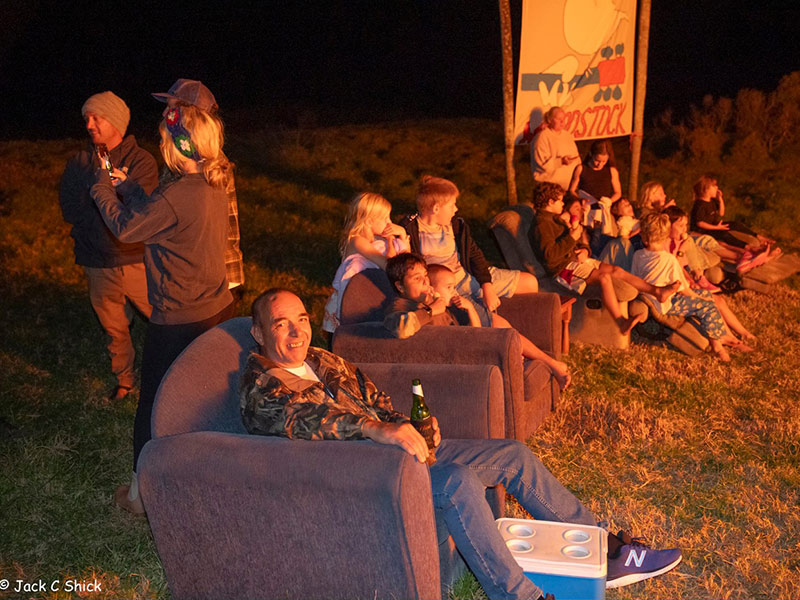 A group of people out enjoying the Potato in the Paddock event recently held on Lord Howe Island.