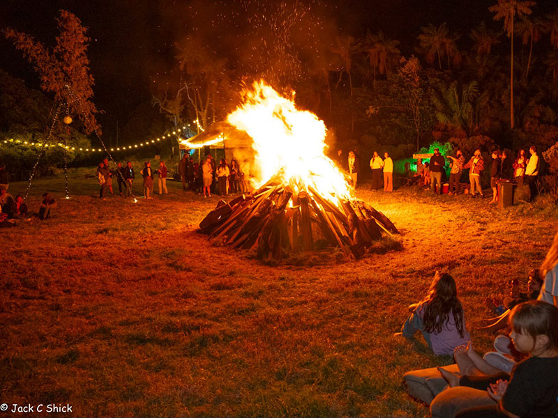 A group of people out enjoying the Potato in the Paddock event recently held on Lord Howe Island.