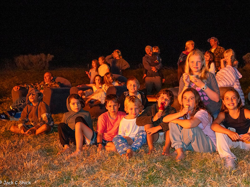 A group of people out enjoying the Potato in the Paddock event recently held on Lord Howe Island.