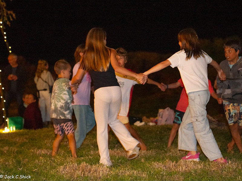 A group of people out enjoying the Potato in the Paddock event recently held on Lord Howe Island.