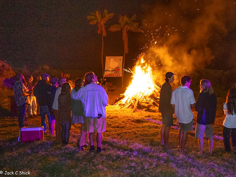 A group of people out enjoying the Potato in the Paddock event recently held on Lord Howe Island.