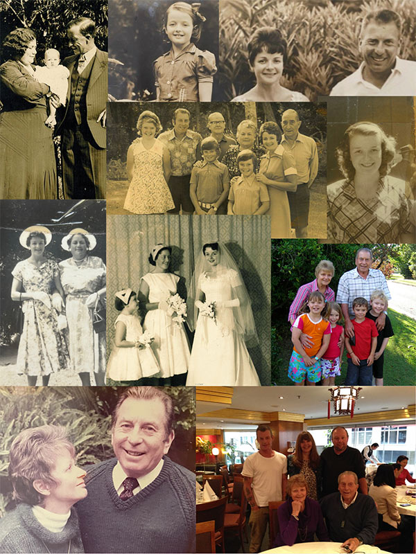 A collage of photos of Dulcie King who recently passed away.