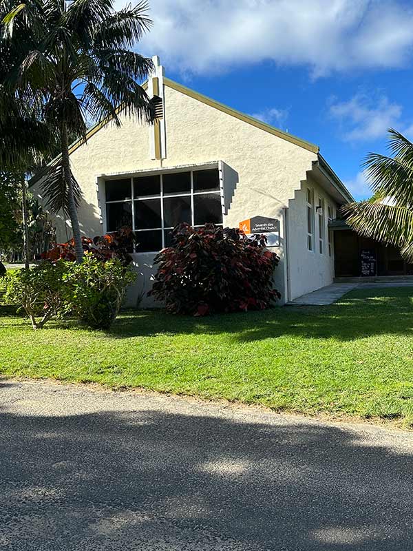 An image of the Seventh Day Adventist Church on Lord Howe Island.