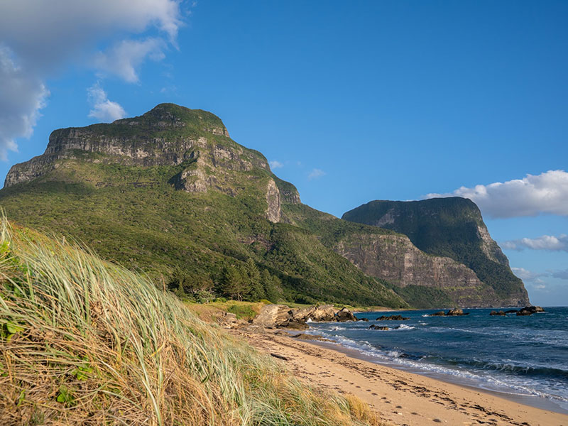 A beautiful winter image of Lord Howe Island