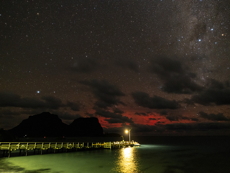 Aurora Australis on Lord Howe Island captured by Johnson Xia on Sunday August 4