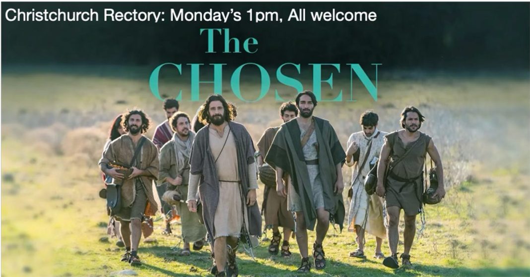 According to the Anglican Christ Church The Chosen is an award-winning TV series based on the New Testament accounts of Jesus’ life.