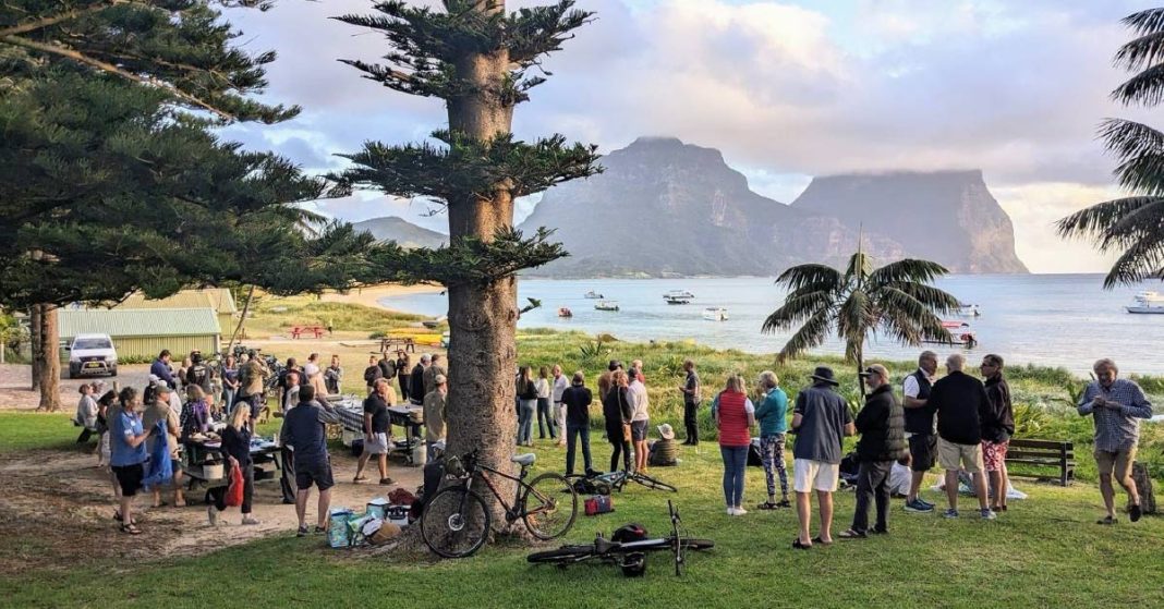 The annual LHI Yachties BBQ Cruise on Neds Beach.