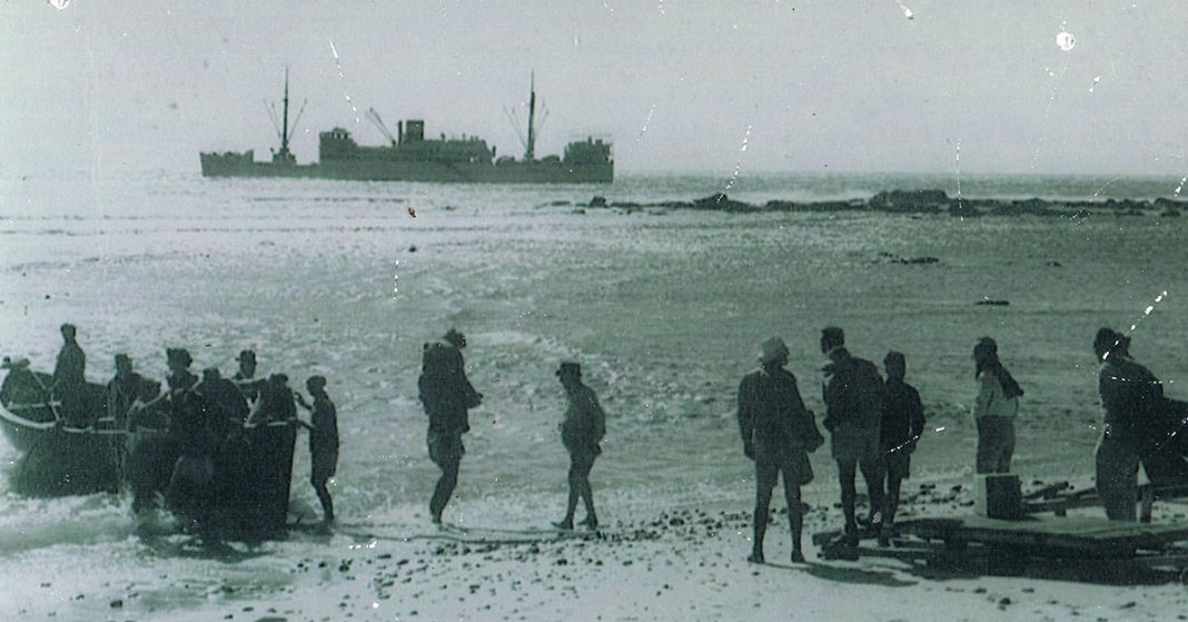 Malaita off Ned’s Beach May, 1953.