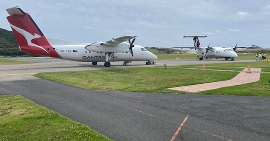 Perhaps symbolically, the line on the tarmac points directly at Skytrans, the Island’s new RPT operator after February, 2026.