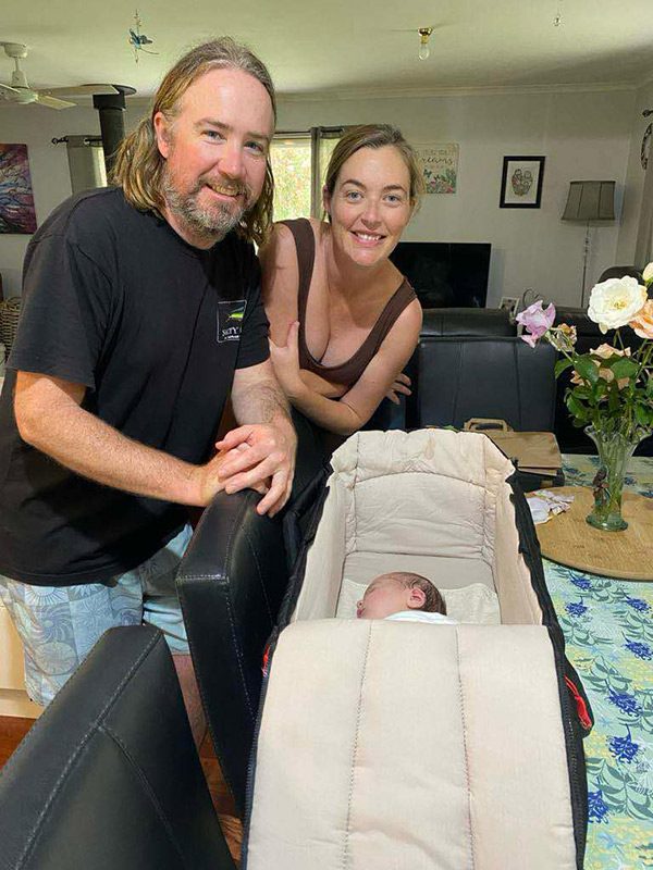 Blake and Rebecca with new daughter Banksia Betty Thompson