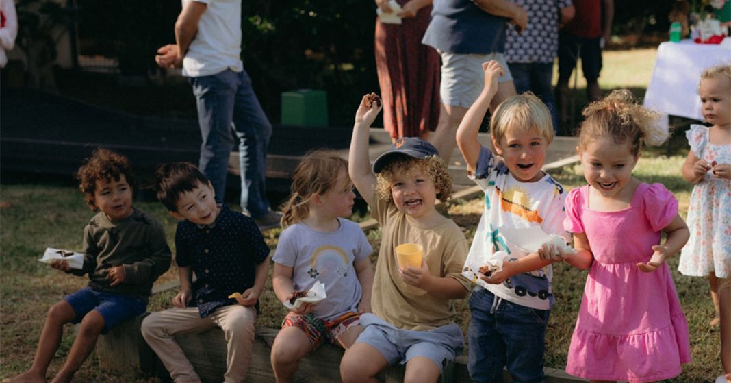 Children attend the Lord Howe Island Preschool